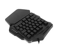 CHICIRIS Ergonomic Keyboard of One Hand with RGB Backlight 35 Keys Game Keyboard for XP Vista 7 8 with USB Plug-and Player Functions