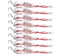 CHICIRIS Explosion Fishing Hook with Luminous Bead and Brass Spring 5.7in