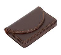 CHICIRIS Exquisite Business Card Case with Stylish PU Leather and Stainless Steel for Networking and Travel, Holds 15-20 Cards (033#)