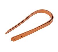 CHICIRIS Exquisite Handbag Parts: Soft Leather -Bag -Hand Belt for DIY Projects, Beautiful and Practical, 2PCs Set, Red/Beige (Tan Yellow)