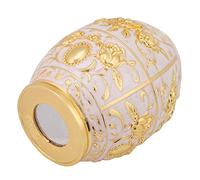 CHICIRIS Exquisite Zinc Alloy Toothpick Holder - Unique Flower Pattern - Practical and Hygienic Toothpick Dispenser with Fully Sealed Design (Golden hundred golden flowers)