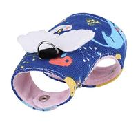 CHICIRIS Ferret Harness, Soft Cartoon Style Leash Set for Small Animals, Comfortable Fit with Easy Snap Fasteners for Squirrels and Sugar Gliders (Blue)