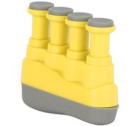 CHICIRIS Finger Strengthener, Ergonomic Silicone Hand Grip Exerciser for Guitar Bass Piano Ukulele Violin, with 5 Pounds for Finger Strength Training (Yellow)