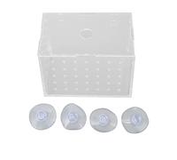 CHICIRIS Fish Breeder Box High Transparency Acrylic Isolation Incubator for Baby Fish and Shrimp 1 Unit (11 * 7 * 8CM)