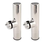 CHICIRIS Fishing Holder in the Tournament Style, Which Are Safe From Rustproof Steel Rail Mounting Fishing Holder Simple Installation for Boot Marine (Applicable Rail Dia. 18-26mm (3/4-1in))