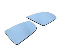 CHICIRIS Fit for BMW X5 E70 2008-2013 Blue Heated Wing Mirror Glass Pair for Left & Right Side, Smooth Surface Clear View for Easy Installation, Aftermarket Fit