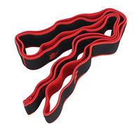 CHICIRIS Fitness Elastic Band CVC Yoga Resistance Belt 86 X 4cm Step By Step Multi Force Adjustment Soft Stretch Strap for Training Pilates Dance Rehab Adults and Teens (Red)