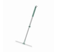 CHICIRIS Floor Squeegee, Squeegee For Shower Glass with Adjustable Telescopic Pole, Rubber, Broom For Floor For Tiles, Garage, Deck, Bathroom, Window (52cm)