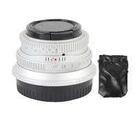 CHICIRIS Focusing Lens, Large Aperture with Swirling Bokeh Effect Camera 25mm F1.7 FX Mount Manual Focusing Lens for X-E1 X-E2 X-A5 X-A7 X-S10 X-S1 X-M5 (Silver)