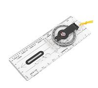 CHICIRIS Foldable Map Compass, Lightweight and Durable | Portable outdoor tool, acrylic material, suitable for camping, hiking, includes magnifying glass