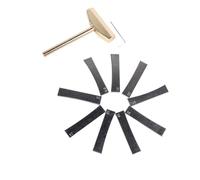 CHICIRIS Fret Installation Clamp, Fret Installation Tool Kit, 9pcs Guitar Press Tools with Mounting Clamp, for Guitar Repair and Adjustment Work