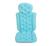 CHICIRIS Full Body Bath Pillow Bathtub Pillow Spa Bath Large 90cm X 38cm Non Slip Suction Cups Ergonomic Head Neck Shoulder Back Support Quick Dry Mesh with Washing Bag for Tub (Blue)