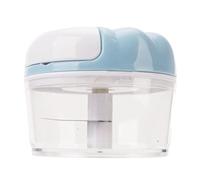 CHICIRIS Garlic Chopper Manual Multipurpose Efficient Garlic Mincer for Kitchen Use Transparent Design 137g (Blue)