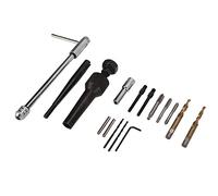 CHICIRIS Glow Plug Removal Tool Kit Steel Glow Plug Extractor Tool Set 16pcs for 8mm 10mm Plugs with Drill Pulling Centering Tools for Auto Repair Mechanics