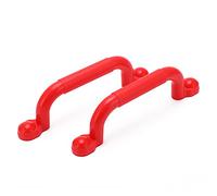 CHICIRIS Grab Handle, Non Slip PVC Accessories for Kids Playground, Heavy-Duty Support for Climbing Playsets, Age 3-10 Safe Hand Grips (Red)