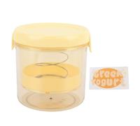 CHICIRIS Greek Yogurt Strainer, Fine Mesh Yogurt Filter Maker with Unique Spring Design for Faster Filtration, for Homemade Thick Greek Kitchen Gadget (Yellow)