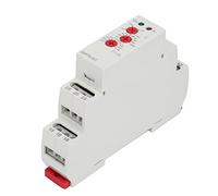 CHICIRIS GRT8-ST Compact Delay Timer Relay for Motor Star Soft Starter, Adjustable Range 0.1s-10min, LED Indicator, 18mm Wide, Rail Mounted, AC/DC12V-240V for Small Industrial Applications