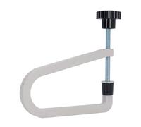CHICIRIS Guitar Bridge Clamp, U Shape Cast Steel Clamp for Classical Guitar Bridge Repair, with Threaded Rod and Knob, for Luthier Guitarists and Enthusiasts (R257 Grey)