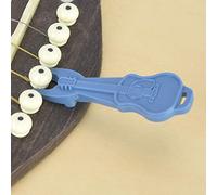 CHICIRIS Guitar Bridge Pin Puller, Plastic Acoustic Guitar String Chords Bridge Pins Remover Tool, with No Scratch Design for Easy String Change (Blue)