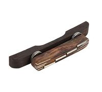 CHICIRIS Guitar Bridge, Rosewood 4-Strings Mandolin Bridge with Adjustable Height for Acoustic Bass Classical and Telecaster Replacement (Rose)