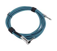 CHICIRIS Guitar Cable, Professional Grade Premium Sound Quality Universal Compatibility, Nylon Braided Wire for Electric Guitar Bass Amp Pedal Reduce Noise (Blue Line Black Dot)