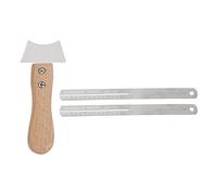 CHICIRIS Guitar Luthier Tool Fretboard Groove Repair Tool Guitar Maintenance with Metal Wood Handle for Acoustic Electric Bass Ukulele Mandolin