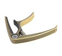 CHICIRIS Guitar Metal Trigger for Acoustic and Electric Guitar 6 String Quick One Hand Changes Balanced String Pressure for Practice Stage Players (Bronze)