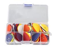 CHICIRIS Guitar Pick Set, ABS Frosted Non Slip Picks, 100Pcs Portable Accessories for Acoustic and Bass Guitar Players