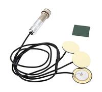 CHICIRIS Guitar Pickup, 3 Transducer No Battery Self Adhesive Piezo Microphone with Pre Wired Cable for Violin Ukulele Banjo Mandolin Resonator Guitar (Black)