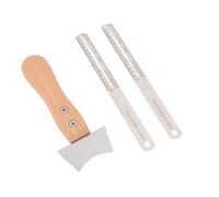 CHICIRIS Guitar Slot Saw Repair Tool, Fret Cleaning, Wooden Handle Bridge Slot Scraper for Electric, Acoustic Guitars