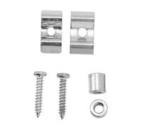 CHICIRIS Guitar String Retainer, Iron Compact Guide Roller for Electric Headstock Replacement, Easy Install for Bass Guitar Players (Silver)