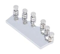 CHICIRIS Guitar String Tuning System, Metal Ferrule Bridge Tuning Device for Tone Volume Sustain Improvement, with Precise for 39 Inch Guitars (Silver)