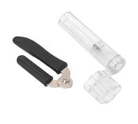 CHICIRIS Guitar String Winder and Cutter Set, Bridge Pin Peg Remover Tool with Metal Plastic Material, for Bass Mandolin Banjo Ukulele String Instrument Maintenance (I13 Black and Transparent)