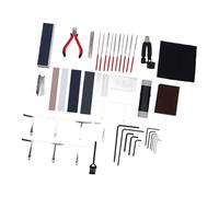 CHICIRIS Guitar Tool Kit, Stainless Steel Guitar Maintenance Tools, Fret Leveler and String Action Gauge for Acoustic Electric Setup