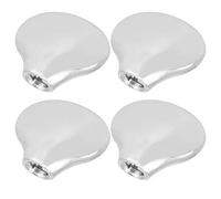CHICIRIS Guitar Ukulele Tuning Peg Knobs Small Fish Tail Shape Shaft Handle Caps Replacement Machine Head Buckle (Silver)