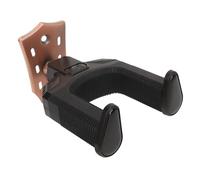 CHICIRIS Guitar Wall Mount Hanger, Self Locking Holder with Automatic Grip System for Acoustic Electric Bass Ukulele, Rubber Protected Arms Sturdy Iron Bracket (Red Bronze)
