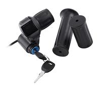 CHICIRIS Half Twist Throttle, throttle, 12V-99V Electric Bike Scooter Half Wrist Throttle Grip Handle Led Display Key Knock