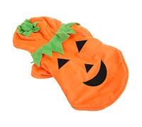 CHICIRIS Halloween Pumpkin Dog Clothes Autumn Fluffy Clothes Sun Protection for Medium and Large Dogs (L)