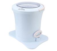 CHICIRIS Hand Pull Type Clothes Dryer, Portable 2500rpm Manual Clothes Dehydrator Suction Cup Feet Electric for Small for Dormitory for Towels (Blue)