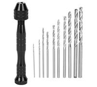 CHICIRIS Hand Twist Drill Set with 20 Bits for Craft Projects and Model Making in Durable Aluminum Alloy