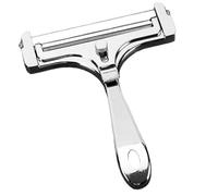 CHICIRIS Handheld Cheese Cutter Adjustable Thickness Tool for Cheese Lovers Stainless Steel Wire Slicing 2 Units (Matte Silver)