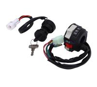CHICIRIS Handlebar Start Switch with Ignition Keys for ATV Fit for Big Bear 250 YFM250 2007-2009