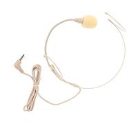 CHICIRIS Head Mounted Microphone, Ultra Small on Design with High Sensitivity Back Pole Electret Capsule, for Lectures TV Stations Broadcast Rooms and Interviews