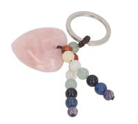 CHICIRIS Heart Chakra Stone Powerful Natural Healing Crystal for Energy Balance - Amulet for Luck and Safety - Compact Portable Decoration - 1 Unit (Pink Crystal)
