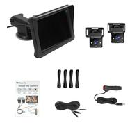 CHICIRIS High Definition Baby Car Monitor 7 Inch with 2 Cameras 360° Rotation for Rear Facing Fit for Seat and Night Vision