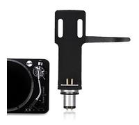 CHICIRIS High-end Phono Headshell Kit with Connector Cable, Suitable for Most Phonograph, 4 Cables, 2 Pairs of Screws, Excellent Quality for Music Enthusiasts (Black)