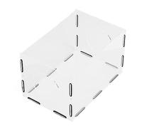 CHICIRIS Highly Transparent Acrylic Closed Grinding Dust Box, 2 -Hole Hand Polishing Dust Cover, for Polishing/Sanding/Engraving, 18 Elastic