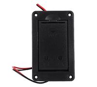CHICIRIS Horizontal 9V Battery Holder Case Box, Wires Inside Great Replacement Accessory for Guitar Bass Ukulele