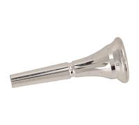 CHICIRIS Horn Mouthpiece Replacement, Brass French Horn Mouth Wind Instrument Accessories Silver Color with Standard Interface Size, for Wind Music Lovers and Luthiers