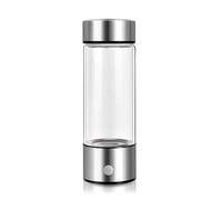 CHICIRIS Hydrogen Water Maker Bottle Portable 420ml for Promoting Metabolism and Muscle Recovery Silver